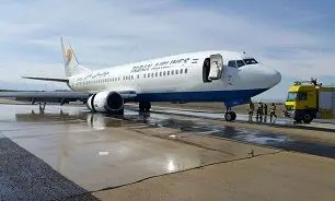 سانحه ترکیدن تایر بوئینگ 737 پرواز مشهد به اردبیل /فیلم 
