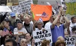 تظاهرات علیه توافق هسته‌ای در نیویورک