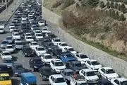 ترافیک سنگین در جاده هراز/ عکس
