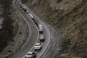  محور کرج به چالوس یک‌طرفه شد 