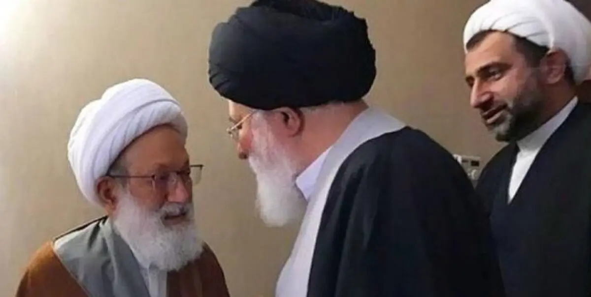 شیخ عیسی قاسم با آیت‌الله علم‌الهدی دیدار کرد