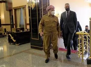 دیدار نخست‌وزیر عراق و مسعود بارزانی 