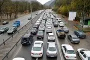 ترافیک نیمه سنگین در محور شهریار-تهران
