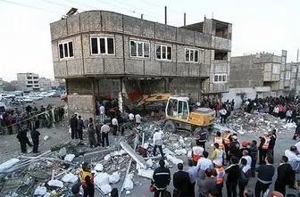 ریزش ساختمان در قم تلفات برجا گذاشت