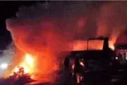 آتش سوزی پژو آر. دی به علت نقص فنی