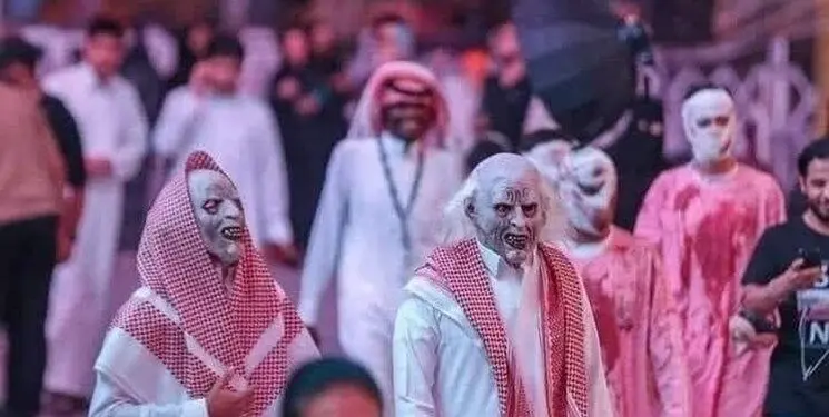 جشن آمریکایی «هالووین» در عربستان سعودی/گزارش تصویری