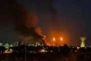 اولین تصاویر منتشرشده از موشک‌ها به سمت سرزمین های اشغالی +فیلم