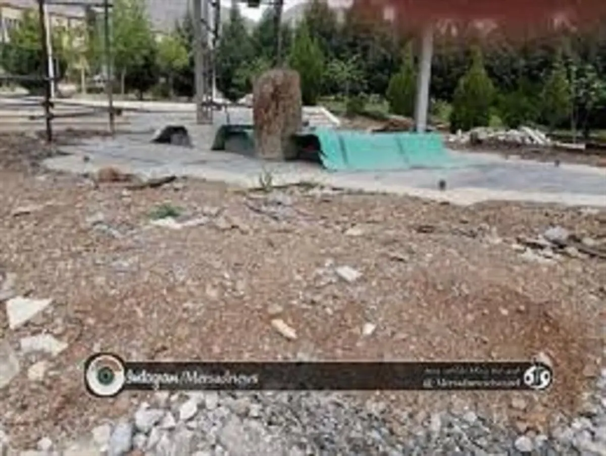وضعیت نابسامان یادمان شهدای گمنام در دانشگاه رازی کرمانشاه + عکس
