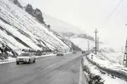 برف و باران در جاده‌های ۱۳ استان

