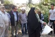 جمع‌آوری نمادین زباله در معیت متخلفان پرونده هیرکان