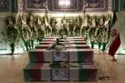 مراسم تشییع پیکر 16 شهید آتش‌‌نشان/ گزارش تصویری
