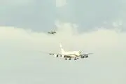 اسکورت هواپیمای پوتین در آسمان! +فیلم