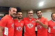 شادمانی پرسپولیس در رختکن پس از قهرمانی+تصاویر