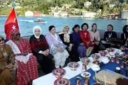 همسر جهانگیری در ضیافت ناهار اردوغان/تصاویر