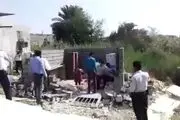پس لرزه تخریب خانه یک زن در بندرعباس 