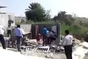پس لرزه تخریب خانه یک زن در بندرعباس 