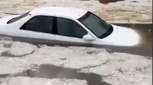 ببینید| وضعیت شهر العین امارات پس از بارندگی شدید

