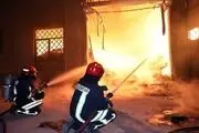 بازار کفاشان تهران آتش گرفت
