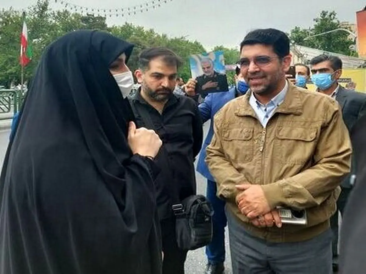 دختر سردار سلیمانی در راهپیمایی روز قدس+عکس