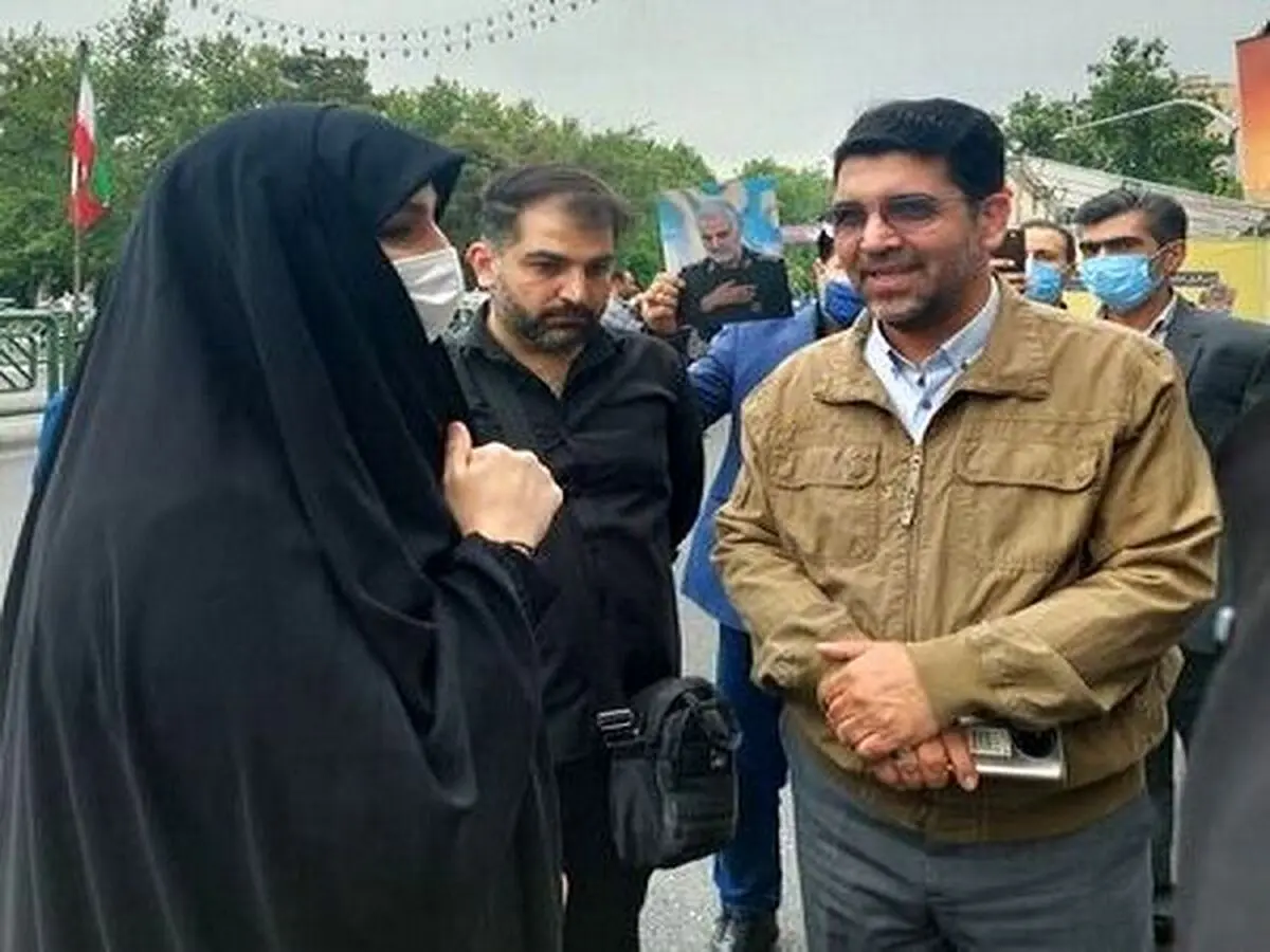 دختر سردار سلیمانی در راهپیمایی روز قدس+عکس