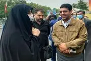 دختر سردار سلیمانی در راهپیمایی روز قدس+عکس