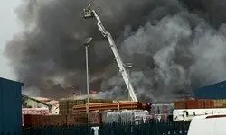 وقوع آتش‌سوزی و انفجار در انگلیس+تصاویر