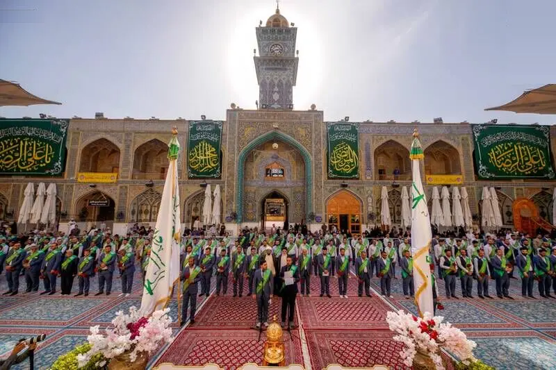 مراسم جشن روز ولادت امام رضا(ع) در حرم علوی/ گزارش تصویری
