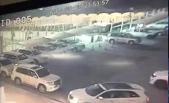 فیلم لحظه ورود خودروی بمبگذاری شده به هتل بابل