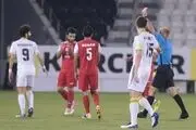 واکنش داور مشهور به اخراج بازیکن پاختاکور مقابل پرسپولیس