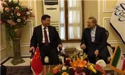 دیدار لاریجانی با رئیس جمهوری خلق چین/عکس