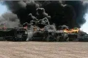 حریق 500 تانکر سوخت در حادثه امروز اسلام قلعه