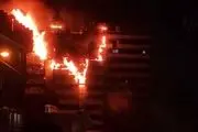 آتش سوزی بیمارستان گاندی تهران| تخلیه بیماران از بیمارستان گاندی