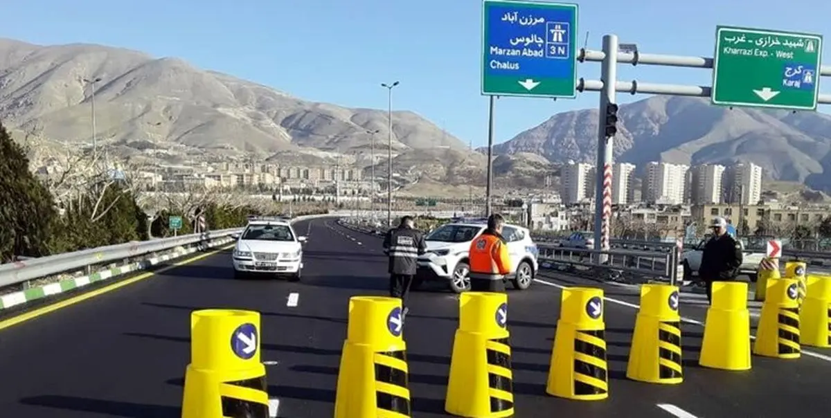 محور کندوان و آزادراه تهران-شمال یک طرفه شد