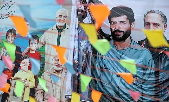 رونمایی از دیوارنگار سپاه محمد رسول الله (ص)/گزارش تصویری