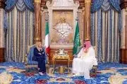 دیدار بن سلمان با ملونی در جده