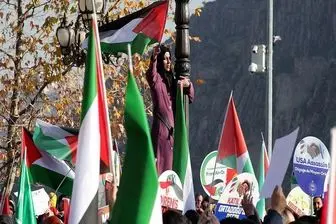 مردم سوئیس به حمایت از فلسطینی ها پرداختند