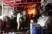 آتش کارگاه پلاستیک سازی را سوزاند