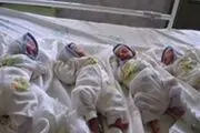 زن 18 ساله میاندوآبی، چهار قلو زائید