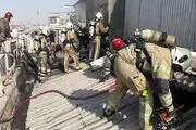آتش سوزی ۳باب مغازه کنار هم در خیابان افسریه