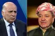 گفت‌وگوی وزیر خارجه عراق و بارزانی

