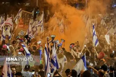 شعله های خشم علیه نتانیاهو/ گزارش تصویری