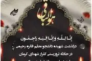 فائزه رحیمی شهیده حادثه تروریستی کرمان شد