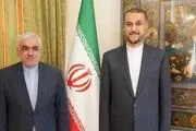 دیدار سفیر جدید ایران در اسپانیا با وزیر امور خارجه