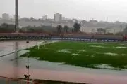 ورزشگاه فولاد هرمزگان را آب برد+عکس