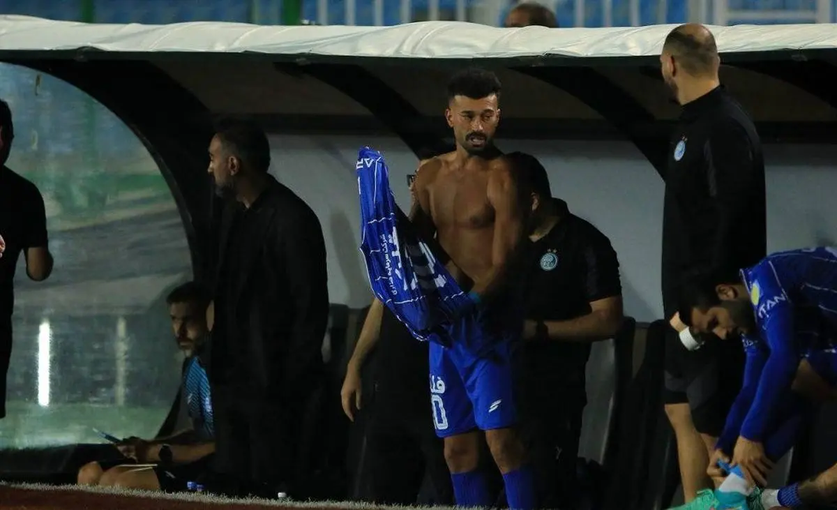  تصویر ویژه رامین رضاییان روی نیمکت استقلال