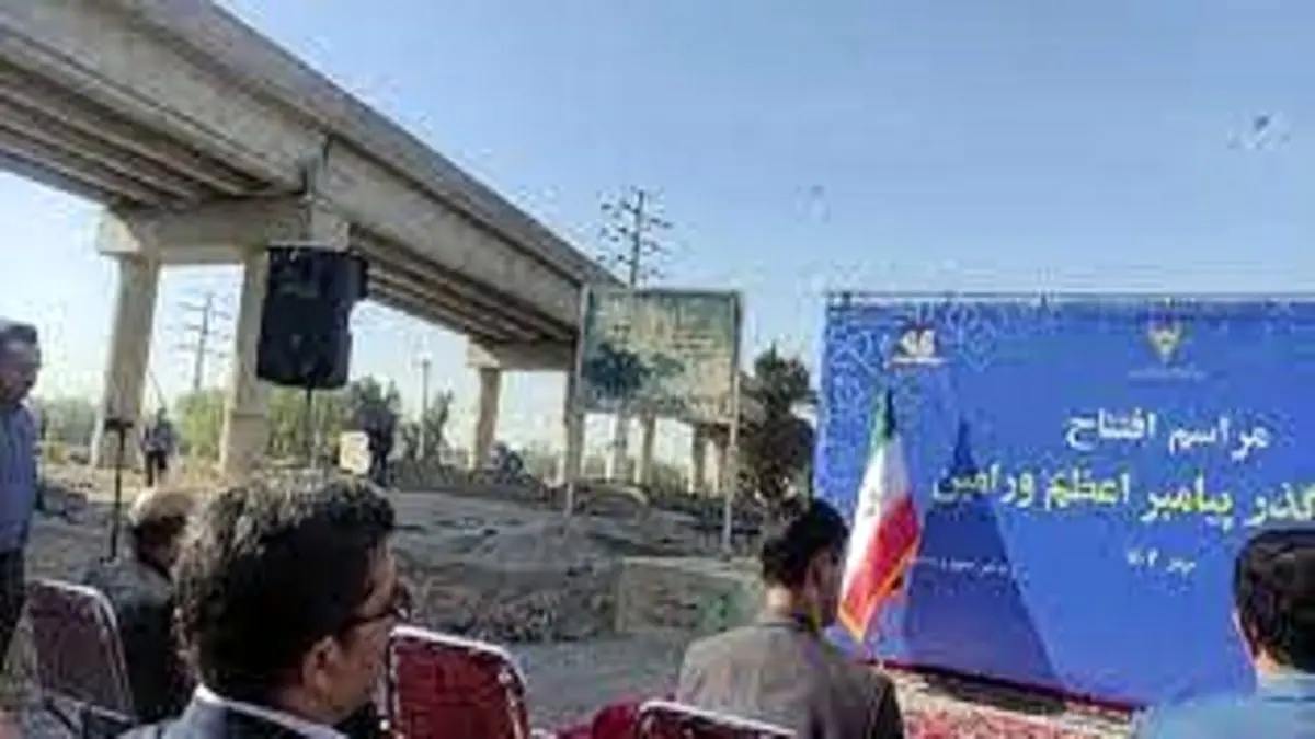 بزرگترین پل روگذر راهآهن کشور افتتاح شد