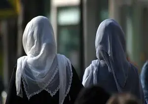  اعتراض به قانون منع حجاب در دانمارک/ عکس