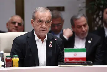 تصاویر حضور پزشکیان در بیست و ششمین اجلاس شانگهای