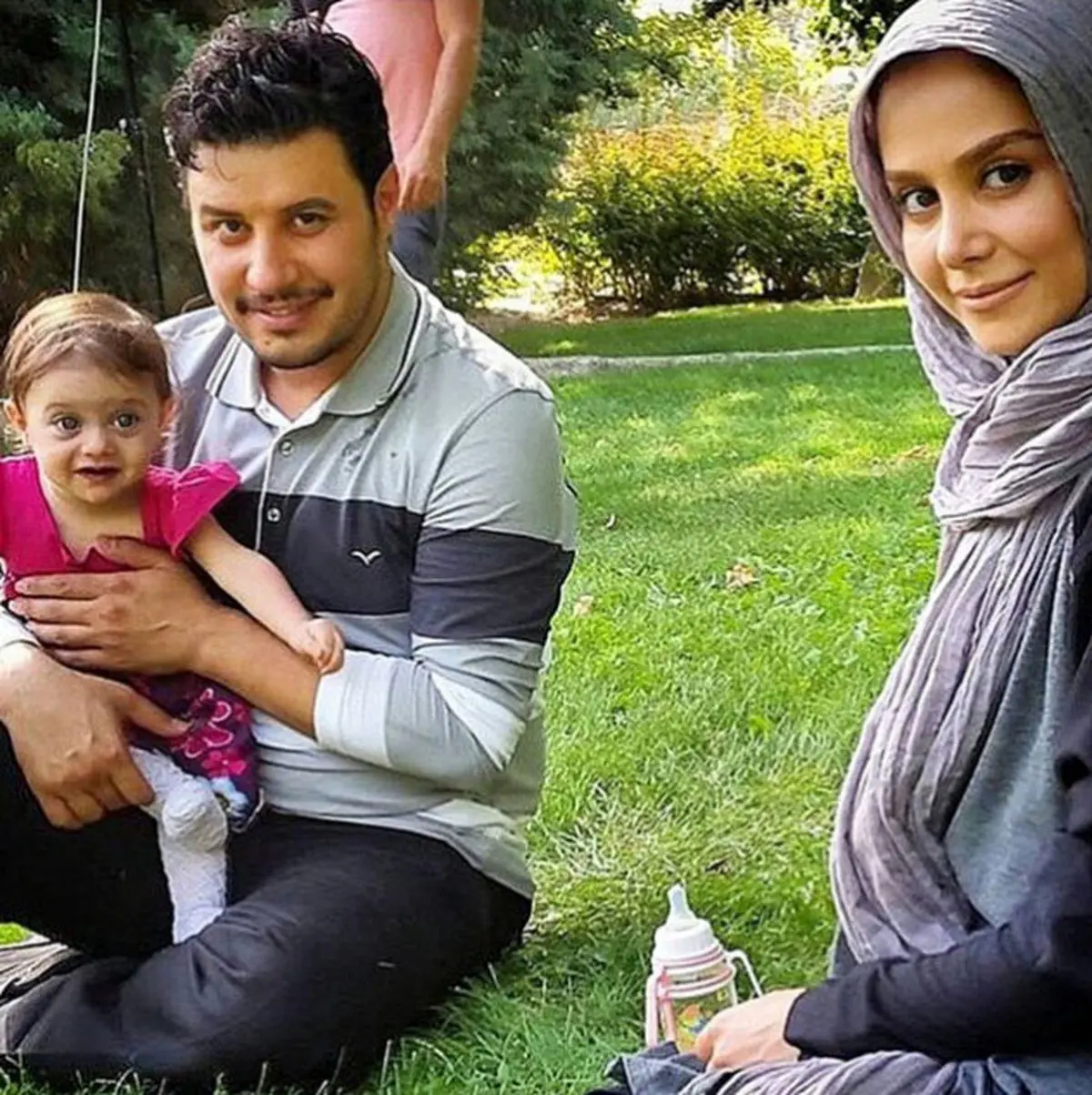 تبریک ویژه الناز حبیبی به جواد عزتی/ عکس