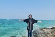 عکس متفاوت هانیه غلامی در کیش